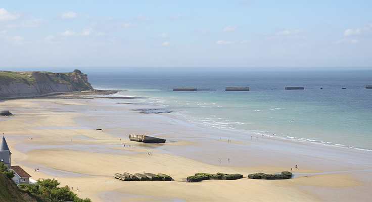 Les plages du D&eacute;barquement en Normandie