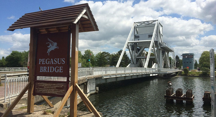 Pegasus Bridge en Normandie