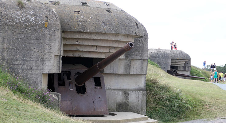 Bunker de la Seconde Guerre Mondiale en Normandie
