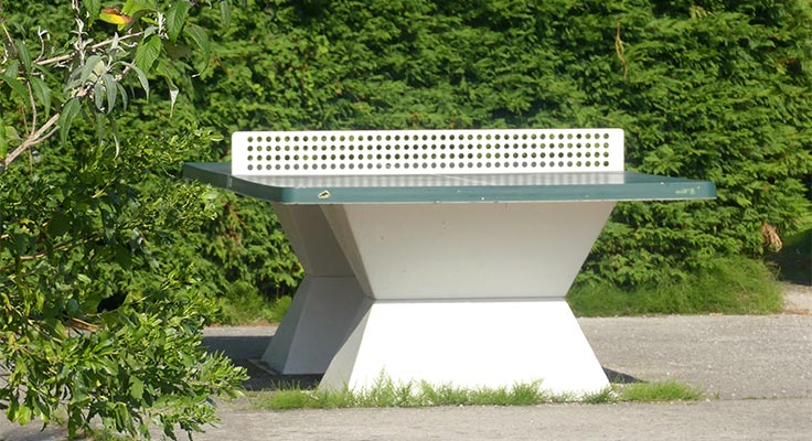 Table de ping-pong au camping Le Cormoran
