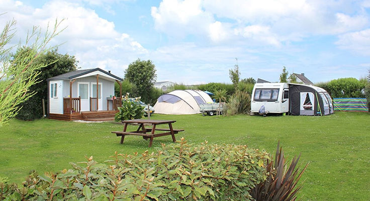 Parcelle du camping Le Cormoran