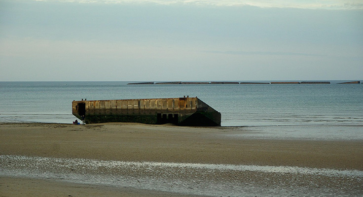 Omaha Beach en Normandie