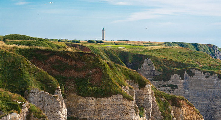 Falaise sur le littoral normand