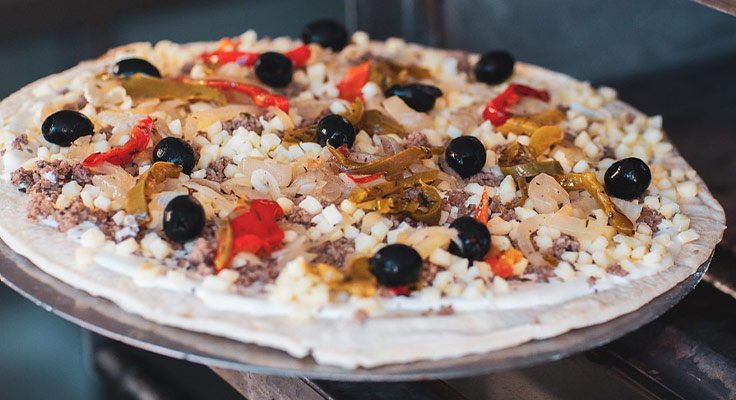 Pizza au snack du camping Le Cormoran