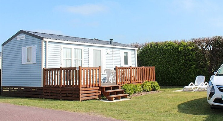 Mobil-home Comfort au camping Le Cormoran dans la Manche